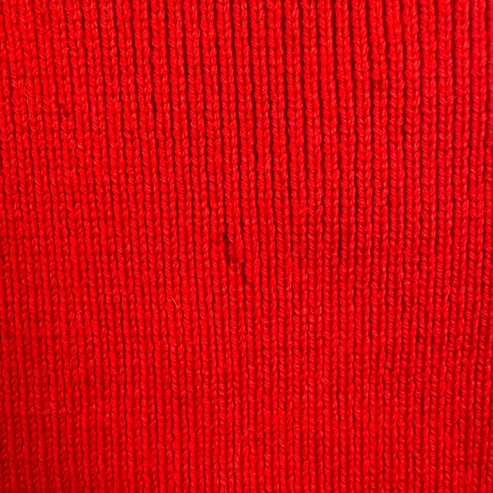 Vintage Pendleton Red Merino Wool Sweater with leather detailing size 1x - Picture 3 of 9
